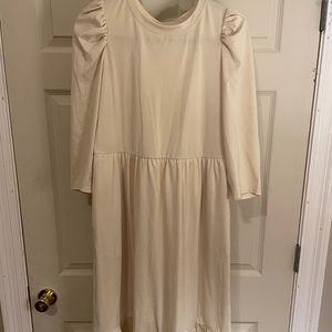 Who What Wear Cream Dress